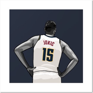 Nikola Jokic Pixel Standing Posters and Art